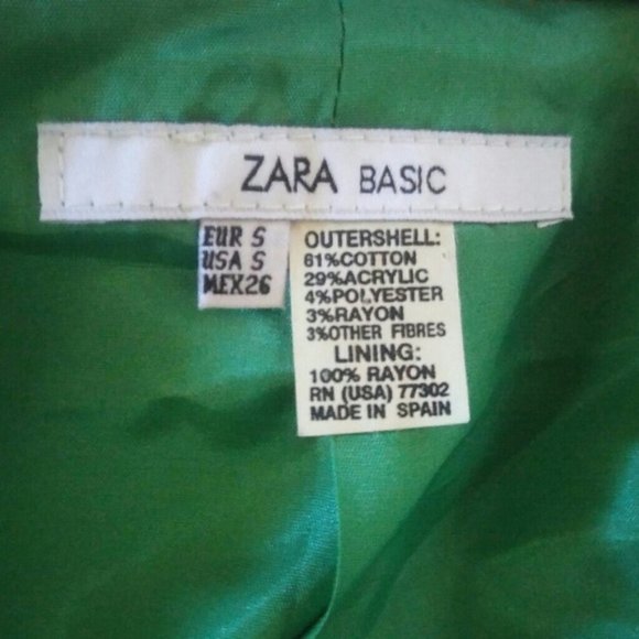 Zara Basic Pinstripe One Button Jacket Size S - Picture 4 of 8